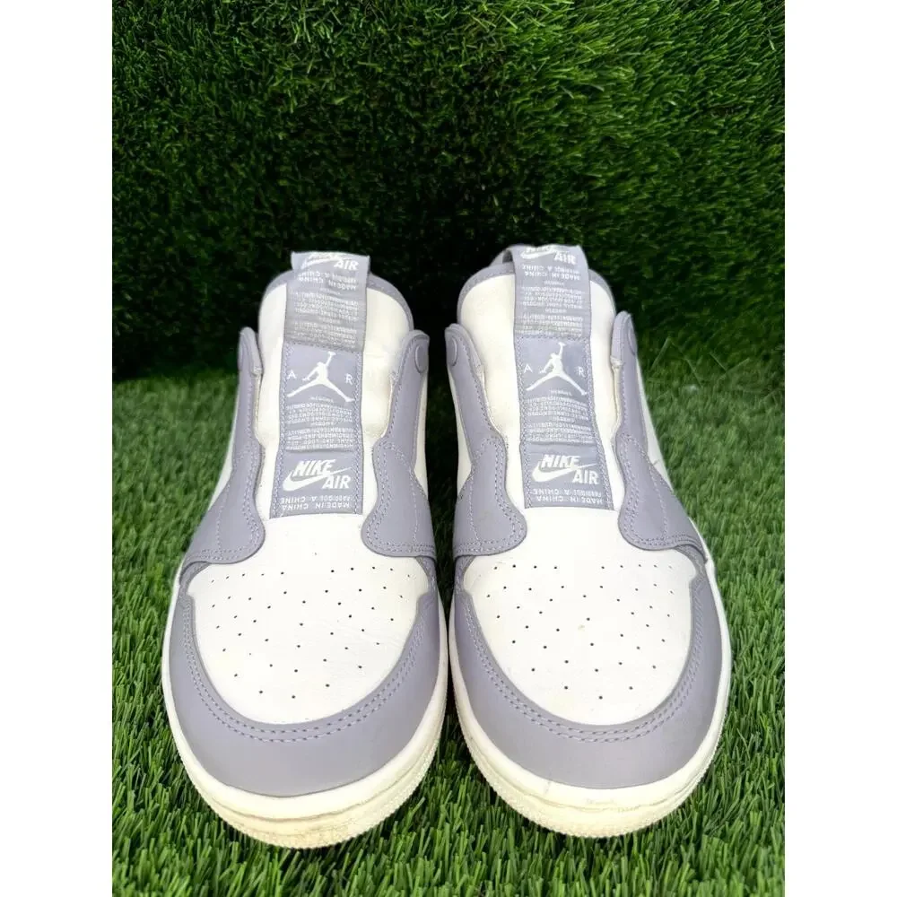 Nike Air Jordan 1 Retro Low AV3918-005 Athletic Sneaker Womens 11 White Leather